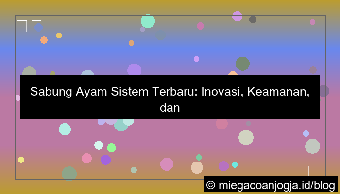 sabung ayam sistem terbaru