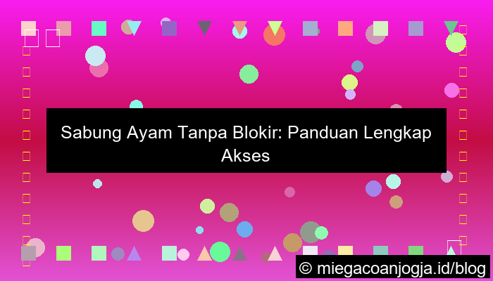 grafik sabung ayam tanpa blokir