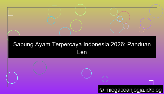 sabung ayam terpercaya indonesia 2026