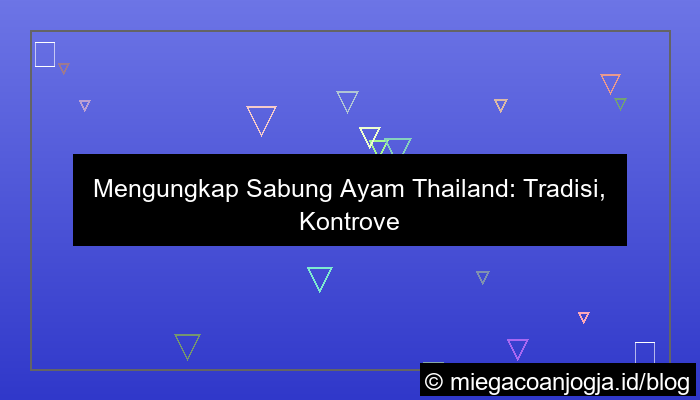 gambar sabung ayam thailand