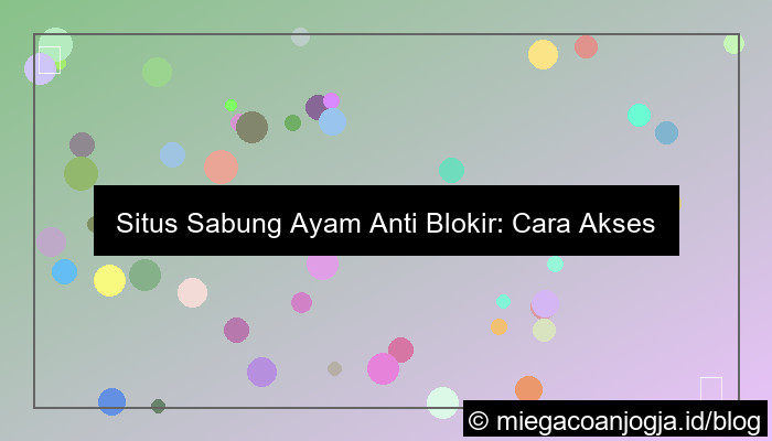 ilustrasi situs sabung ayam akses anti blokir