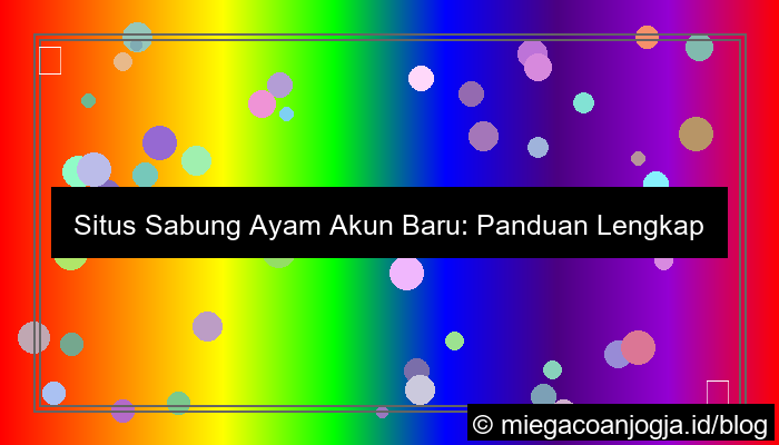 situs sabung ayam akun baru