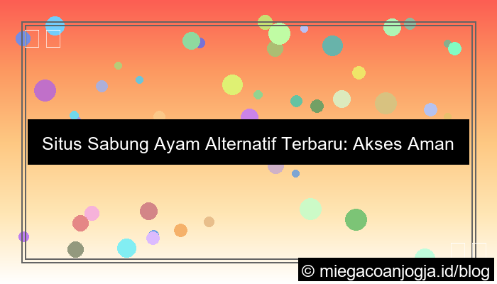 situs sabung ayam alternatif terbaru