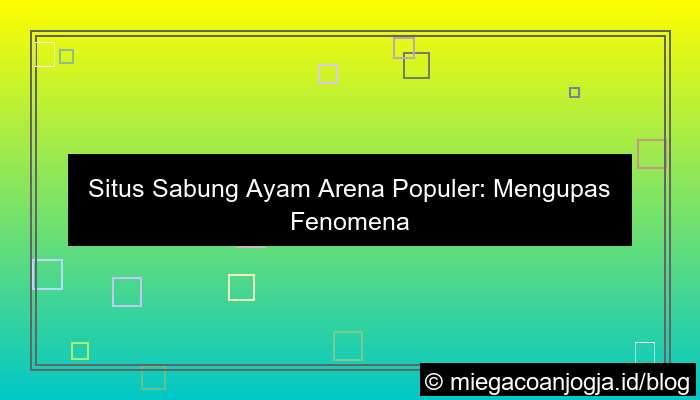 gambar situs sabung ayam arena populer