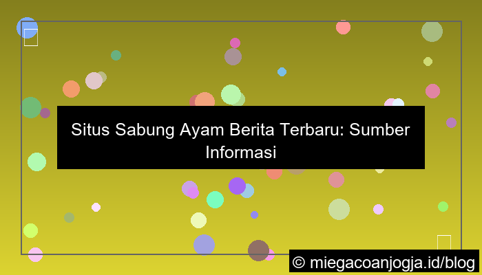 ilustrasi situs sabung ayam berita terbaru