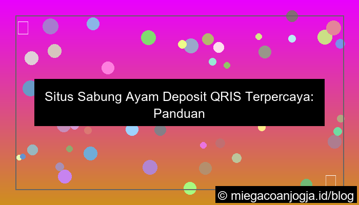 desain situs sabung ayam deposit qris