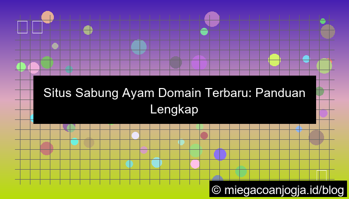 situs sabung ayam domain terbaru