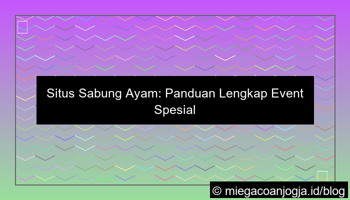 situs sabung ayam event spesial