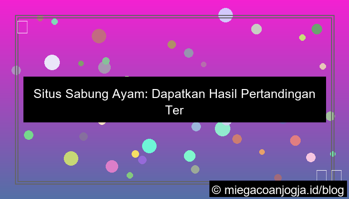 situs sabung ayam hasil hari ini
