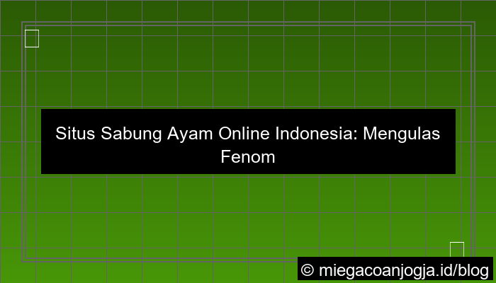 situs sabung ayam indonesia