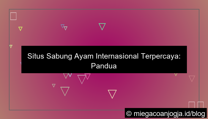 desain situs sabung ayam internasional
