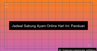 situs sabung ayam jadwal hari ini