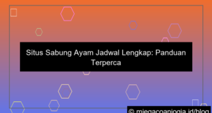 situs sabung ayam jadwal lengkap