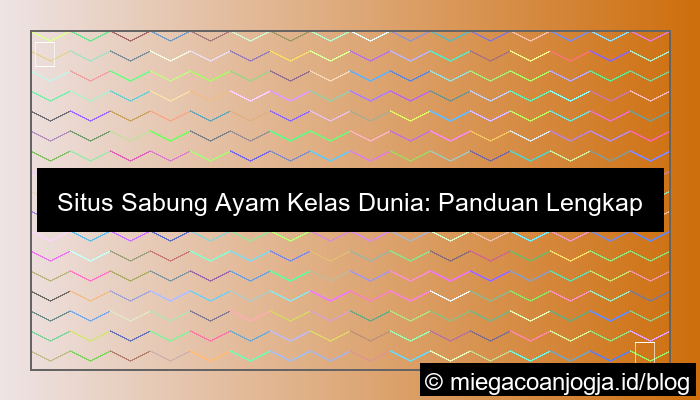situs sabung ayam kelas dunia