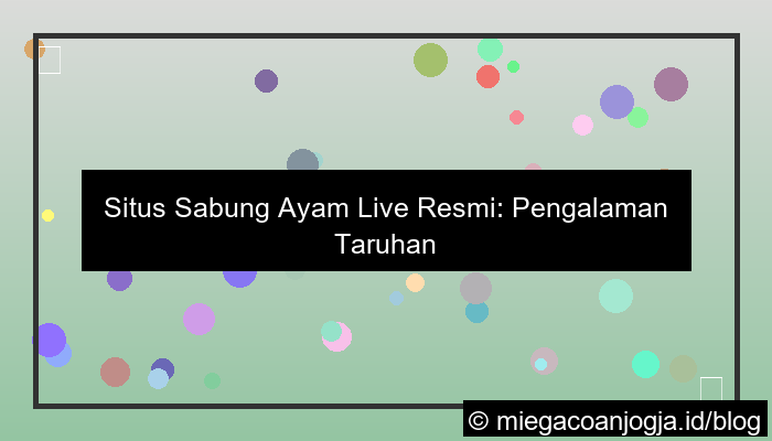 situs sabung ayam live resmi