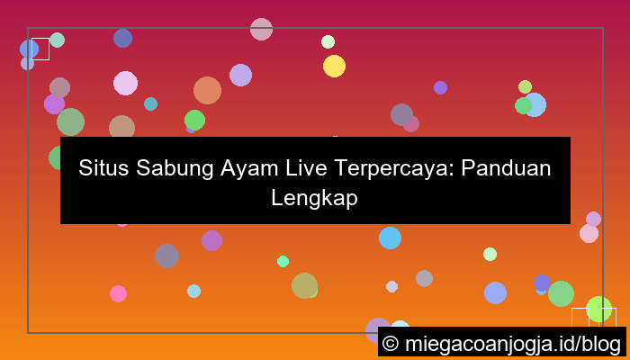 desain situs sabung ayam live terpercaya