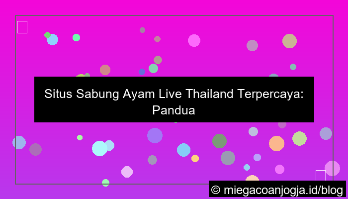 situs sabung ayam live thailand