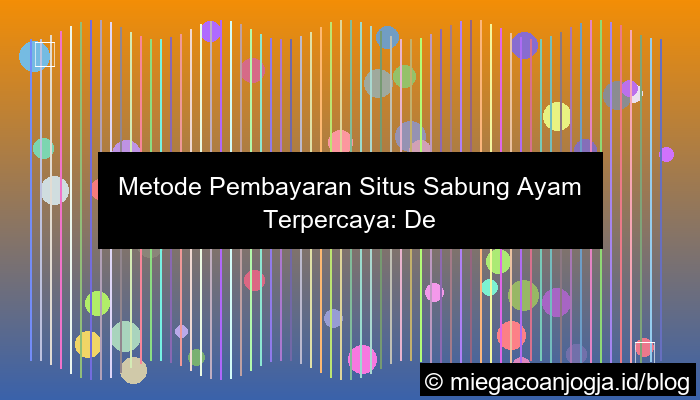 situs sabung ayam metode pembayaran