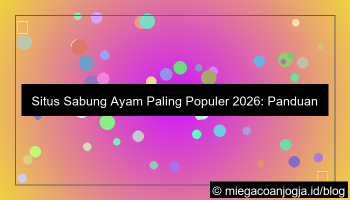 grafik situs sabung ayam paling populer 2026