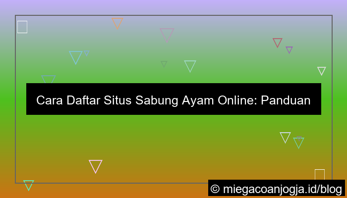 situs sabung ayam panduan daftar