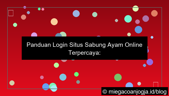 gambar situs sabung ayam panduan login