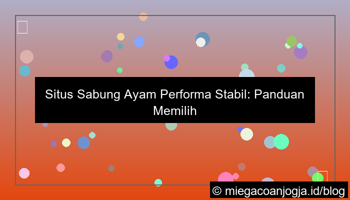 situs sabung ayam performa stabil
