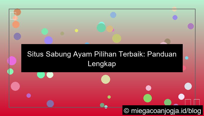 situs sabung ayam pilihan terbaik