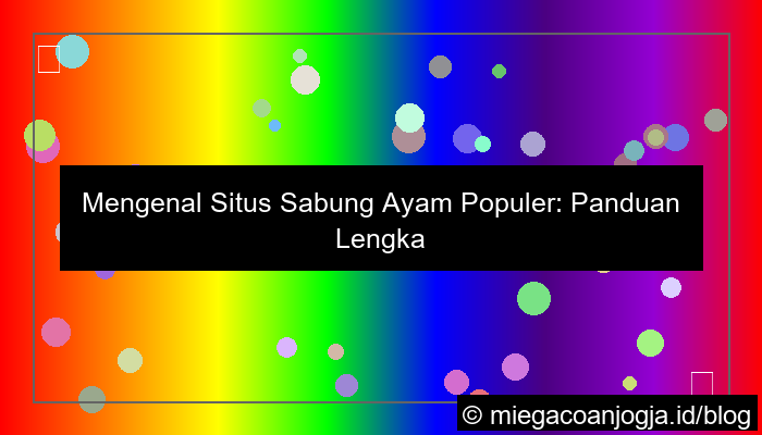 situs sabung ayam populer