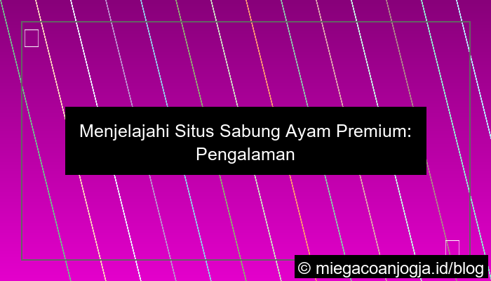 situs sabung ayam premium