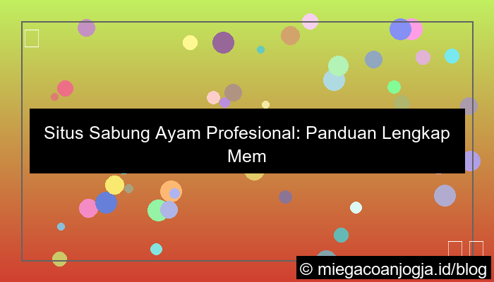 situs sabung ayam profesional