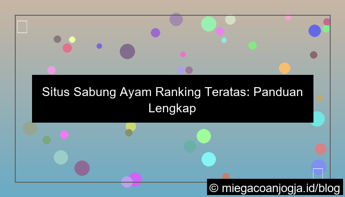 ilustrasi situs sabung ayam ranking teratas