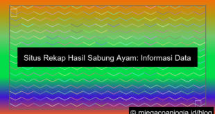 desain situs sabung ayam rekap hasil