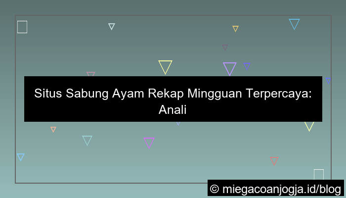 situs sabung ayam rekap mingguan