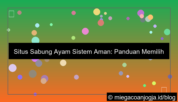 situs sabung ayam sistem aman