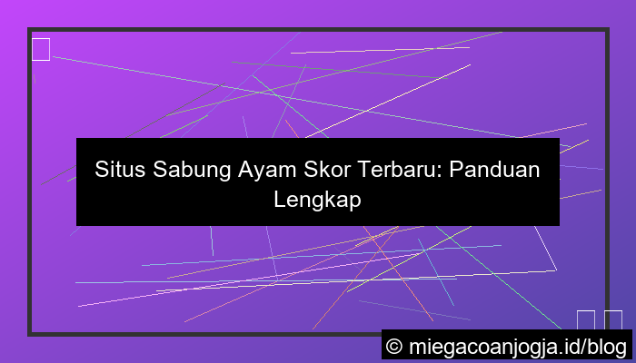 ilustrasi situs sabung ayam skor terbaru