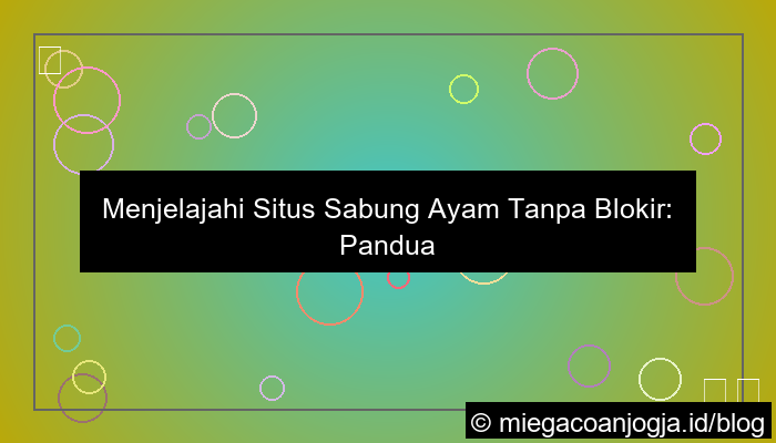 visual situs sabung ayam tanpa blokir