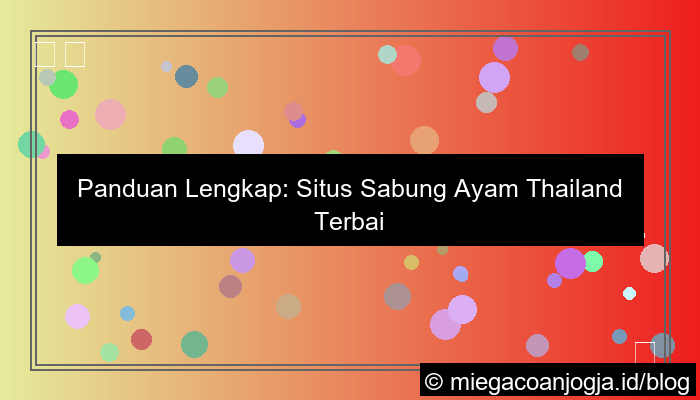 situs sabung ayam thailand