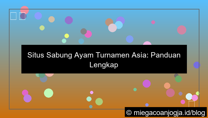 situs sabung ayam turnamen asia