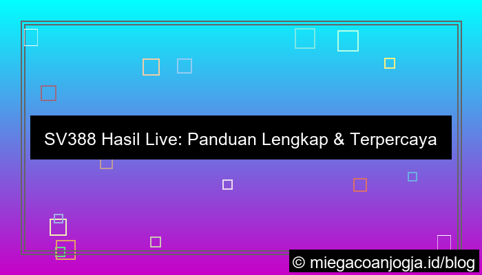 sv388 hasil live