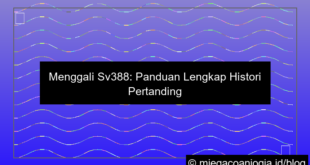 visual sv388 histori pertandingan