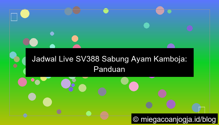 grafik sv388 jadwal live cambodia
