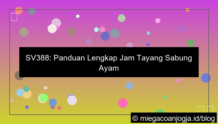desain sv388 jam tayang filipina