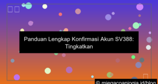 sv388 konfirmasi akun