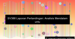 sv388 laporan pertandingan