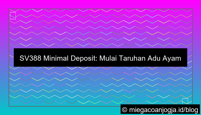 sv388 minimal deposit