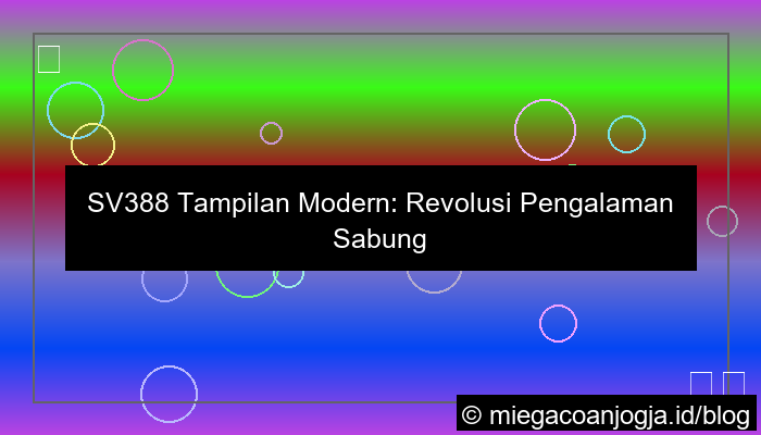 ilustrasi sv388 tampilan modern