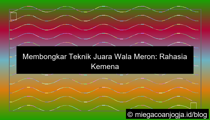 visual teknik juara wala meron