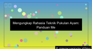 ilustrasi teknik pukulan ayam