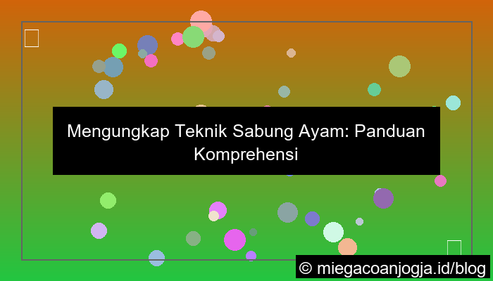 ilustrasi teknik sabung ayam