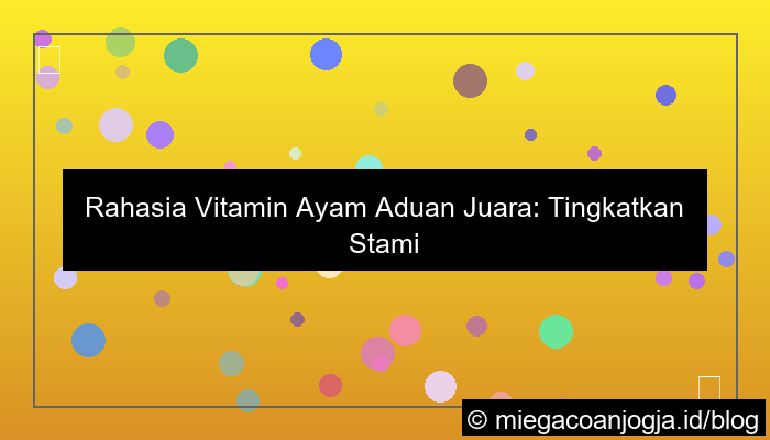 grafik vitamin ayam aduan